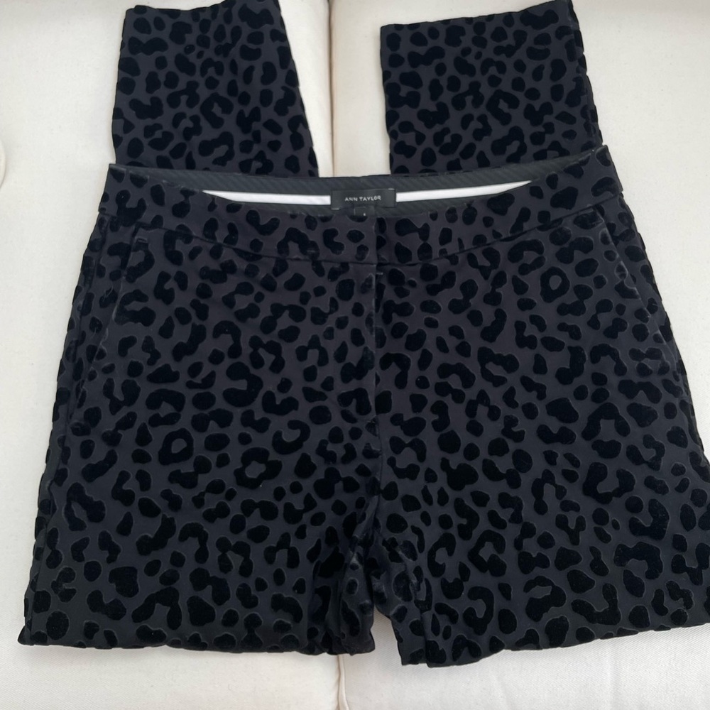 Ann Taylor - animal print dress pants (6) - Picture 2 of 6